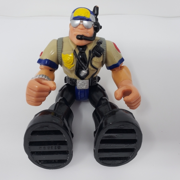Mattel Rescue Heroes Night Patrol Captain Cuffs Police Toy Figure - Picture 8 of 16